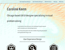Tablet Screenshot of carolinekeem.com